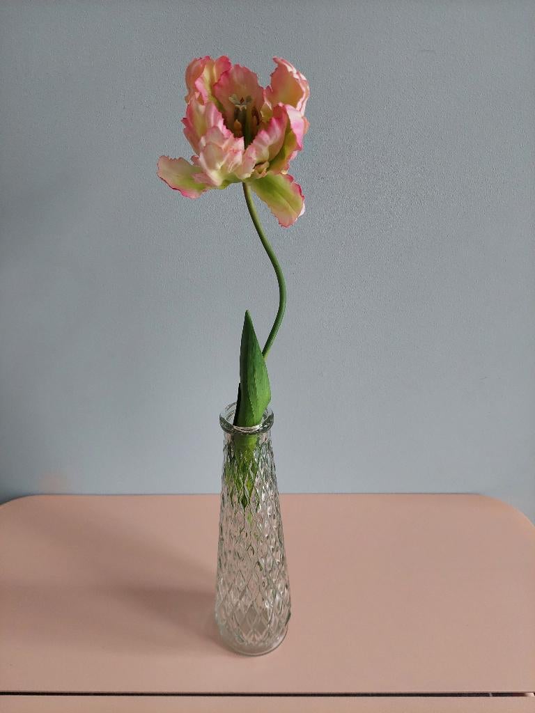 Kunstbloem tulp, Kunstbloem, Ophalen of Verzenden, Zo goed als nieuw, 50 cm