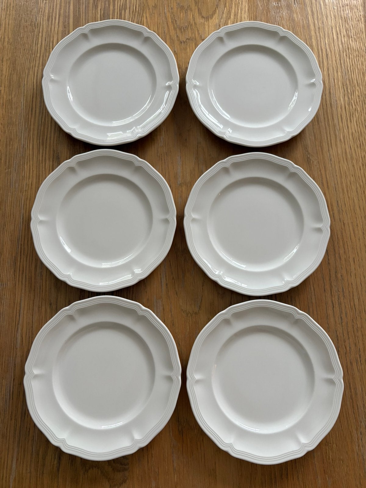 6x gebaksbordjes vitro manoir villeroy en boch, Ophalen of Verzenden