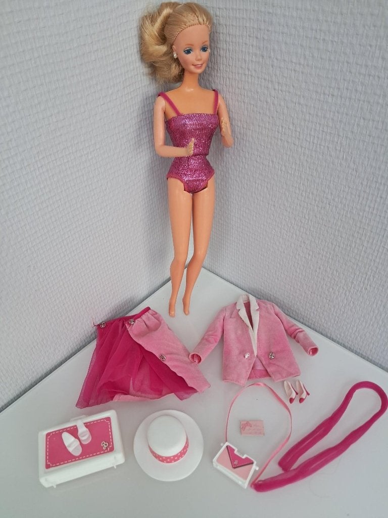 Vintage Day to Night Barbie (Mattel 1984) – Zeer Compleet, Verzamelen, Ophalen of Verzenden, Zo goed als nieuw, Pop