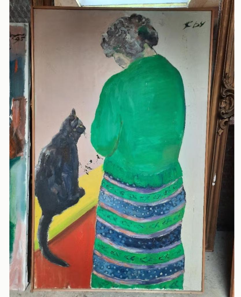 Olieverfschilderij XE 64, Ophalen