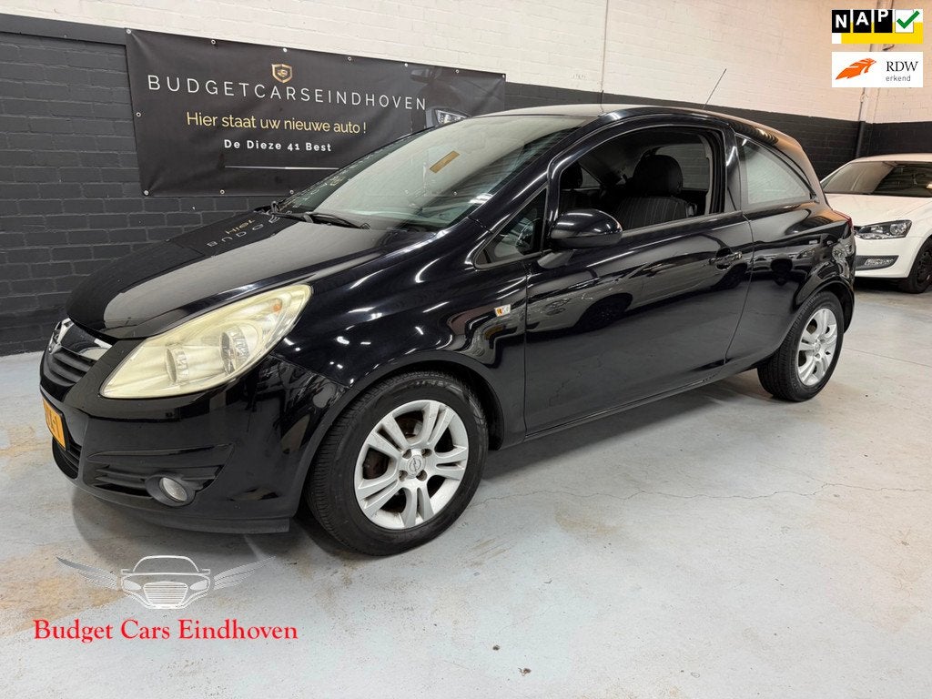 Opel Corsa 1.2-16V Edition Nap/Airco/APK 18-06-2027, Auto's, Voorwielaandrijving, 1229 cc, Zwart, Origineel Nederlands