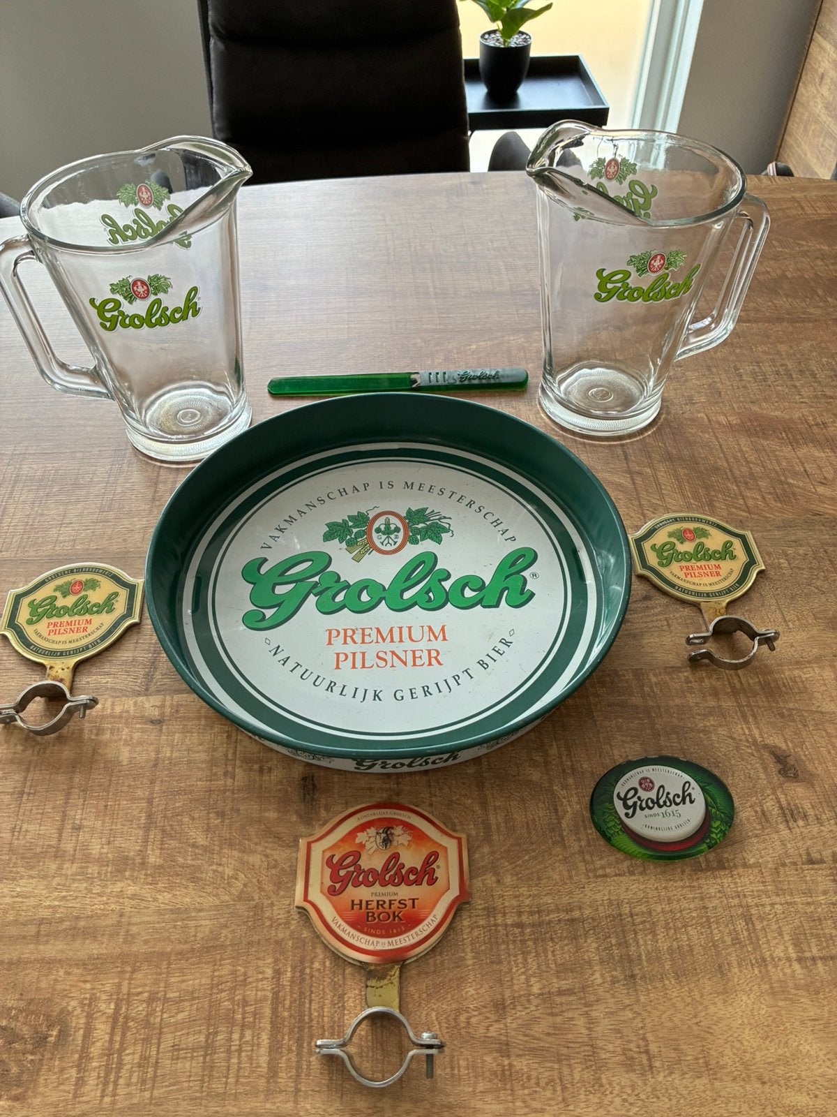 Grolsch artikelen., Verzamelen, Biermerken, Ophalen, Gebruikt, Grolsch