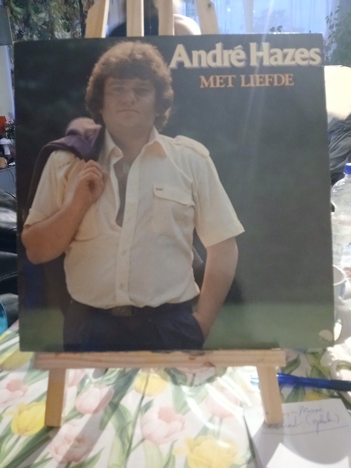 André Hazes - Met Liefde (LP), Cd's en Dvd's, Vinyl | Nederlandstalig, Ophalen of Verzenden, Gebruikt, Levenslied of Smartlap