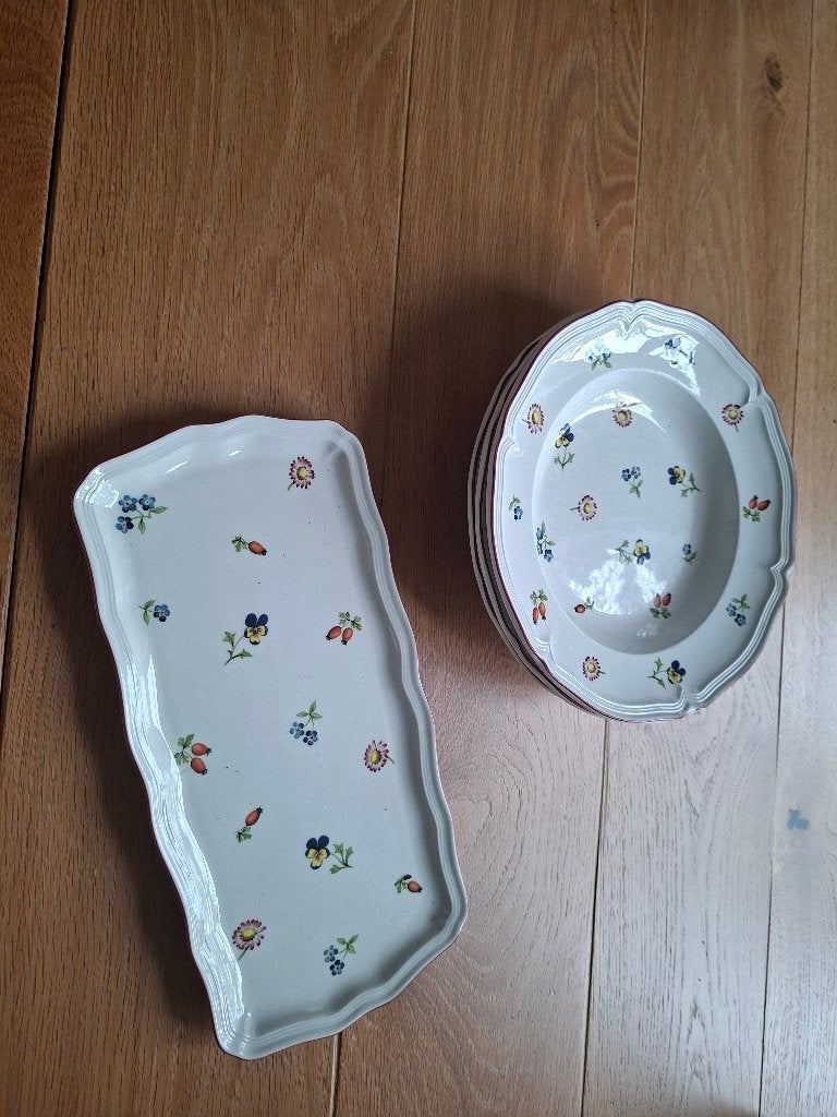 Villeroy en Boch servies petit fleur, Ophalen, Villeroy & Boch, Zo goed als nieuw, Bord(en)