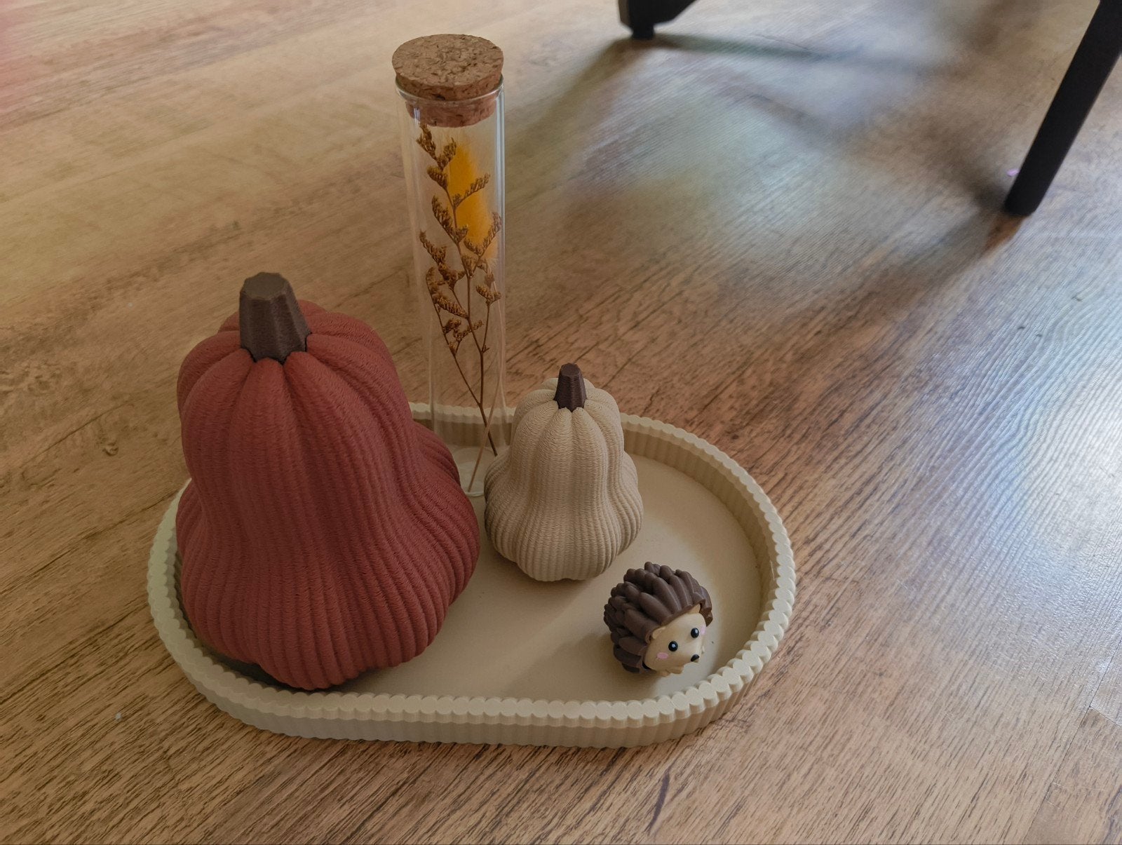 plateau met decoratie herfst, Beige, Nieuw, Kunststof, Ophalen of Verzenden