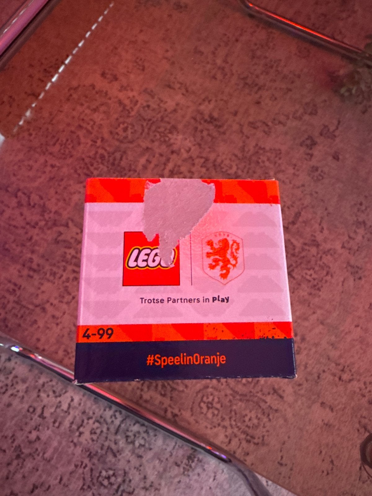 Lego WK KNVB Oranje Bouwstenen, Gebruikt, Overige thema's, Lego, Ophalen of Verzenden