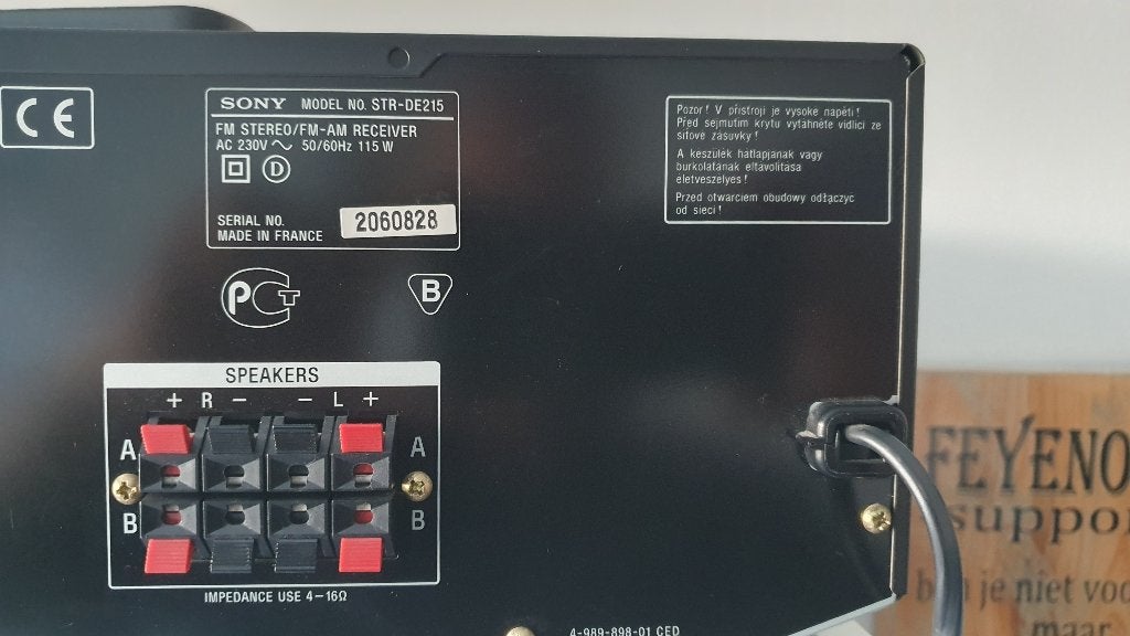 Sony str de 215 radio versterker als nieuw, Ophalen, Zo goed als nieuw, Sony