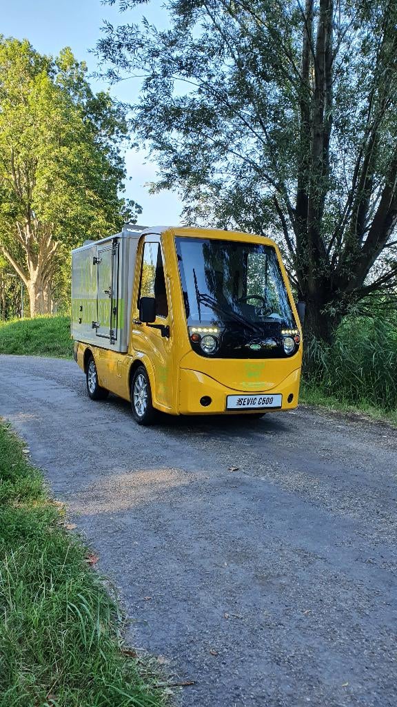 bestelauto 100% elektrisch, Auto's, Euro 5, Achterwielaandrijving, Achteruitrijcamera, Wit
