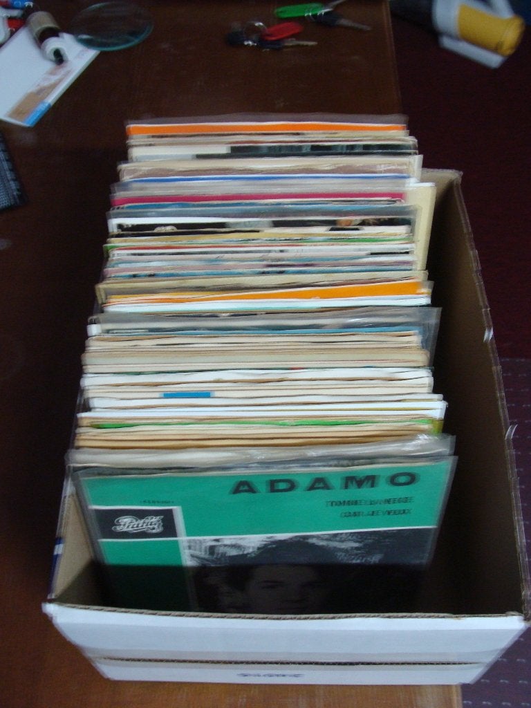 Doos met singles , veel klassiek en christelijk, Ophalen of Verzenden, Gebruikt, 7 inch