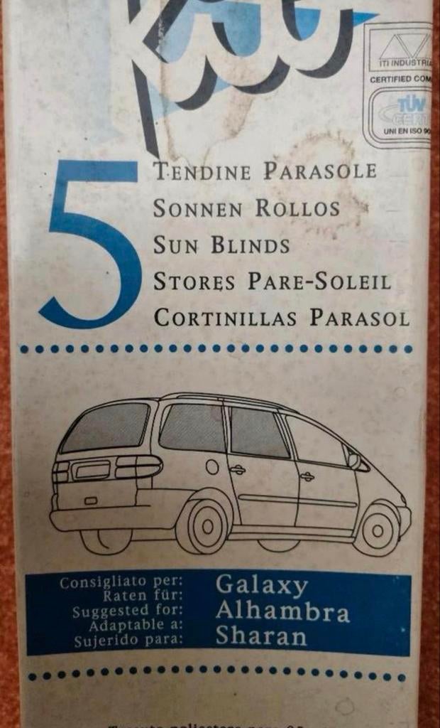 Zonneschermen voor Ford Galaxy, VW Sharan, Seat Alhambra, Ophalen of Verzenden, Nieuw