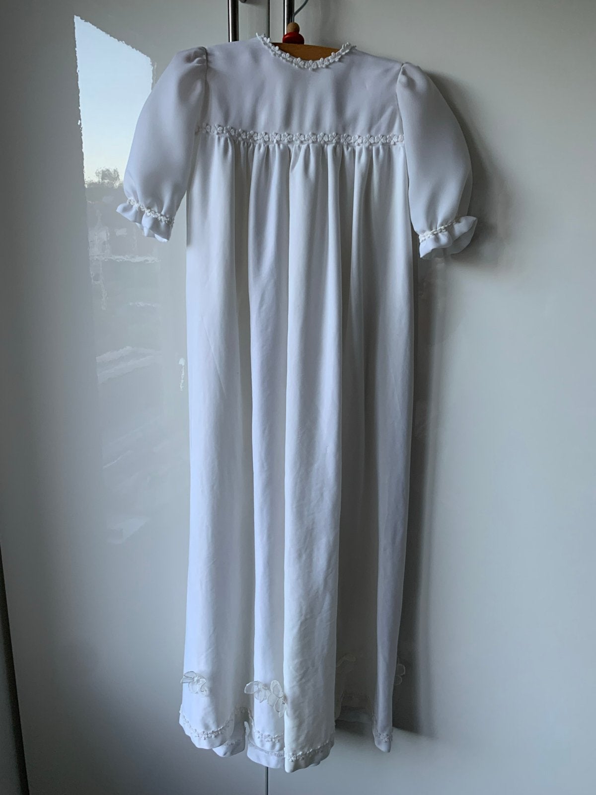 Vintage Doopjurk met muts en omslagdoek, Kinderen en Baby's, Ophalen of Verzenden, Gebruikt, Jongetje of Meisje