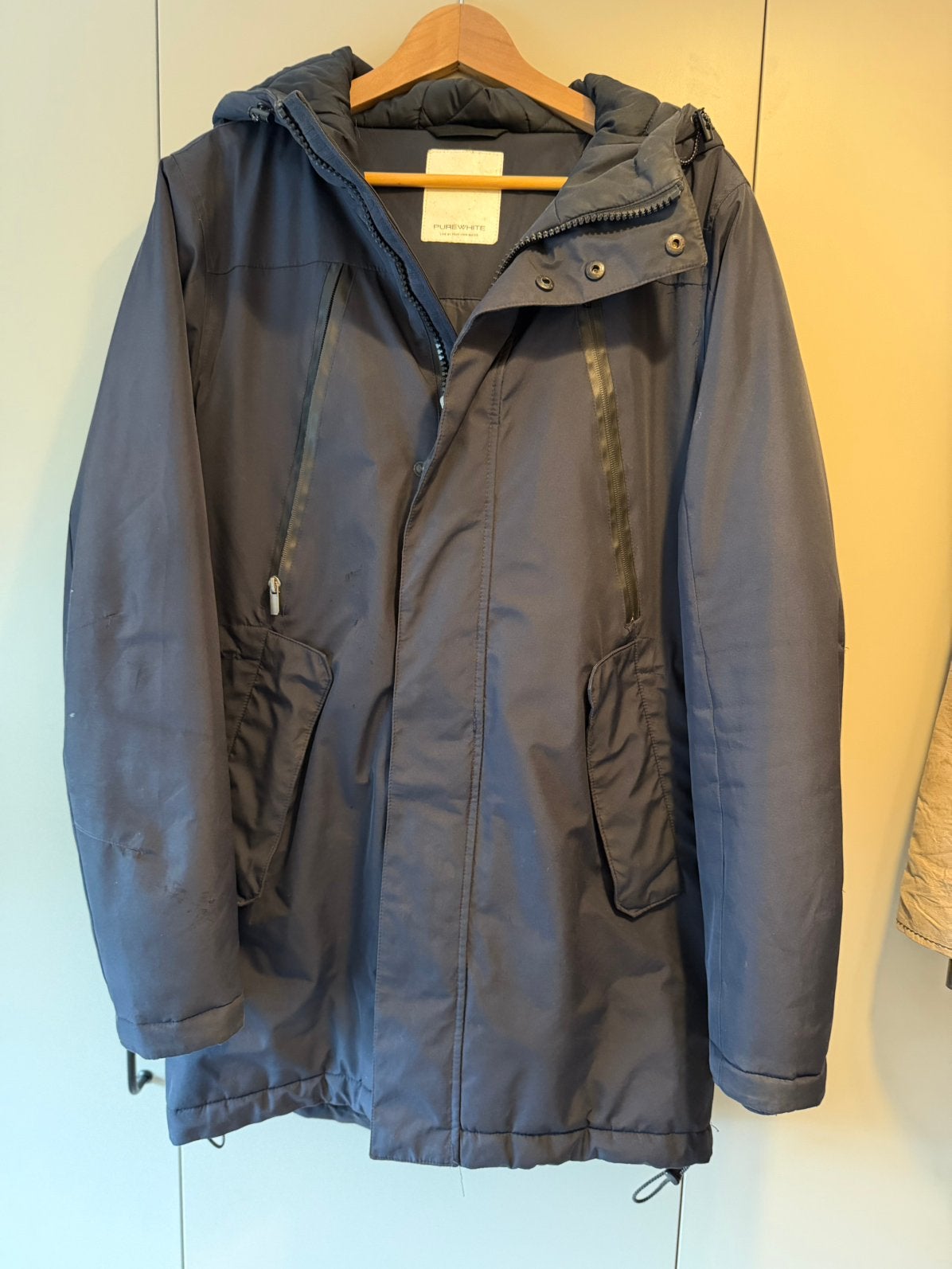 Pure white jas S, Ophalen of Verzenden, Gedragen, Maat 46 (S) of kleiner, Blauw