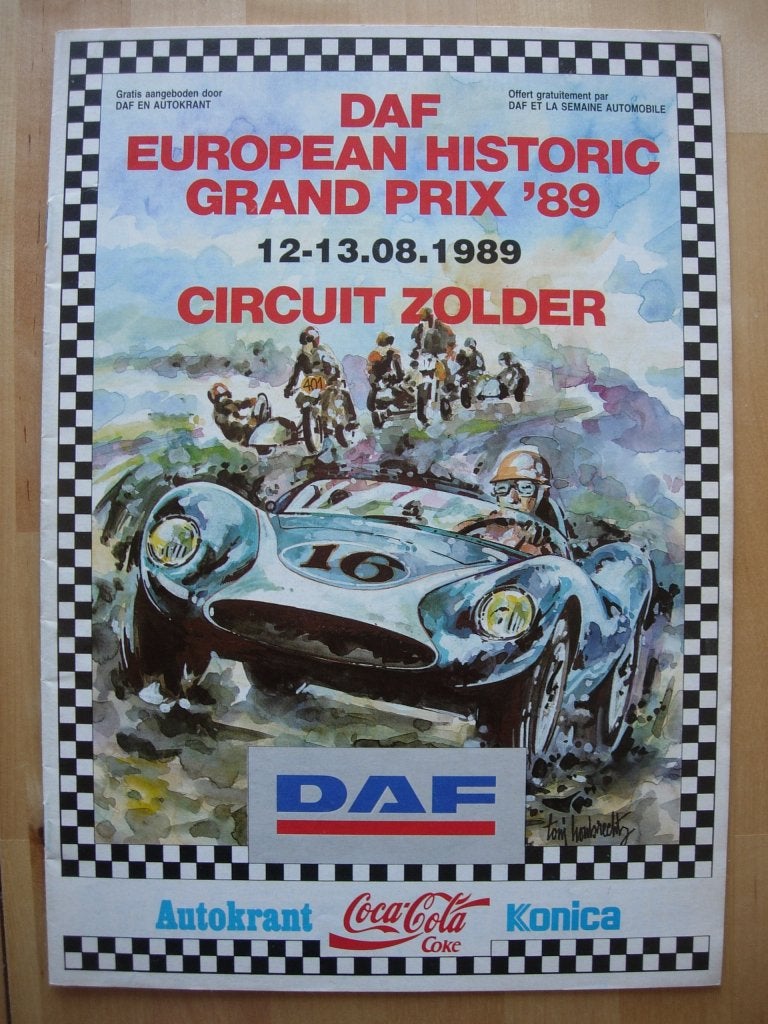 European Historic Grand Prix Zolder 1989 Raceprogramma DAF, Boeken, Ophalen of Verzenden, Zo goed als nieuw, Overige merken, DAF