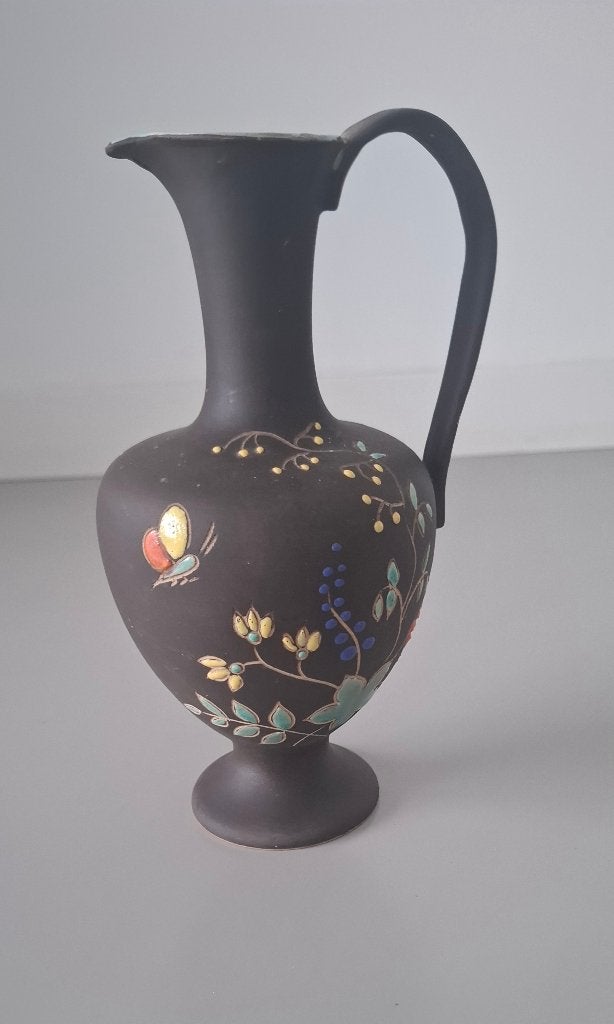 Vintage Ruscha Krugvaas 20cm – Handbeschilderd (Jaren 50/60), Ophalen
