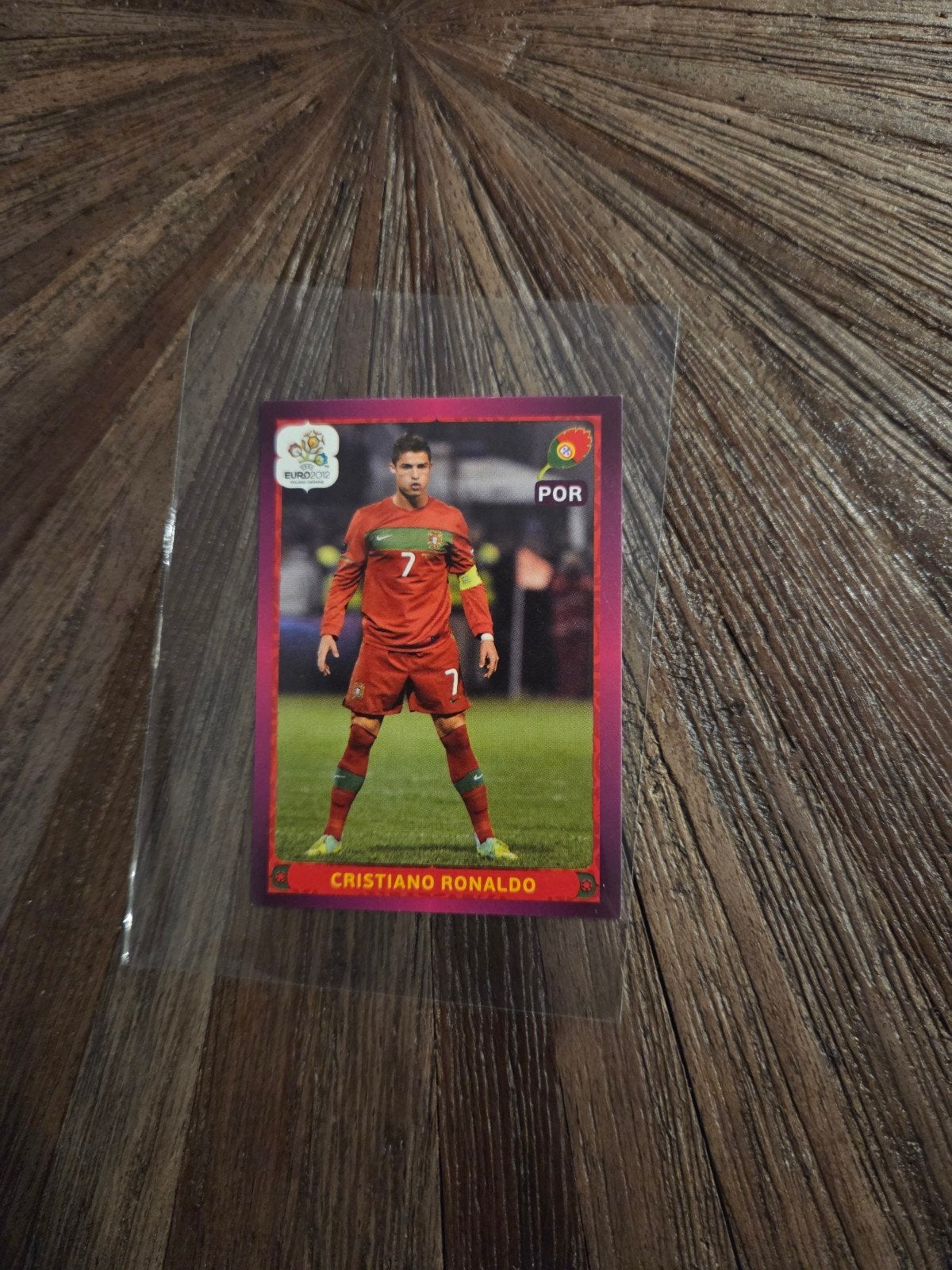 Panini cristiano ronaldo ek 2012, Ophalen of Verzenden, Zo goed als nieuw, Buitenlandse clubs, Poster, Plaatje of Sticker