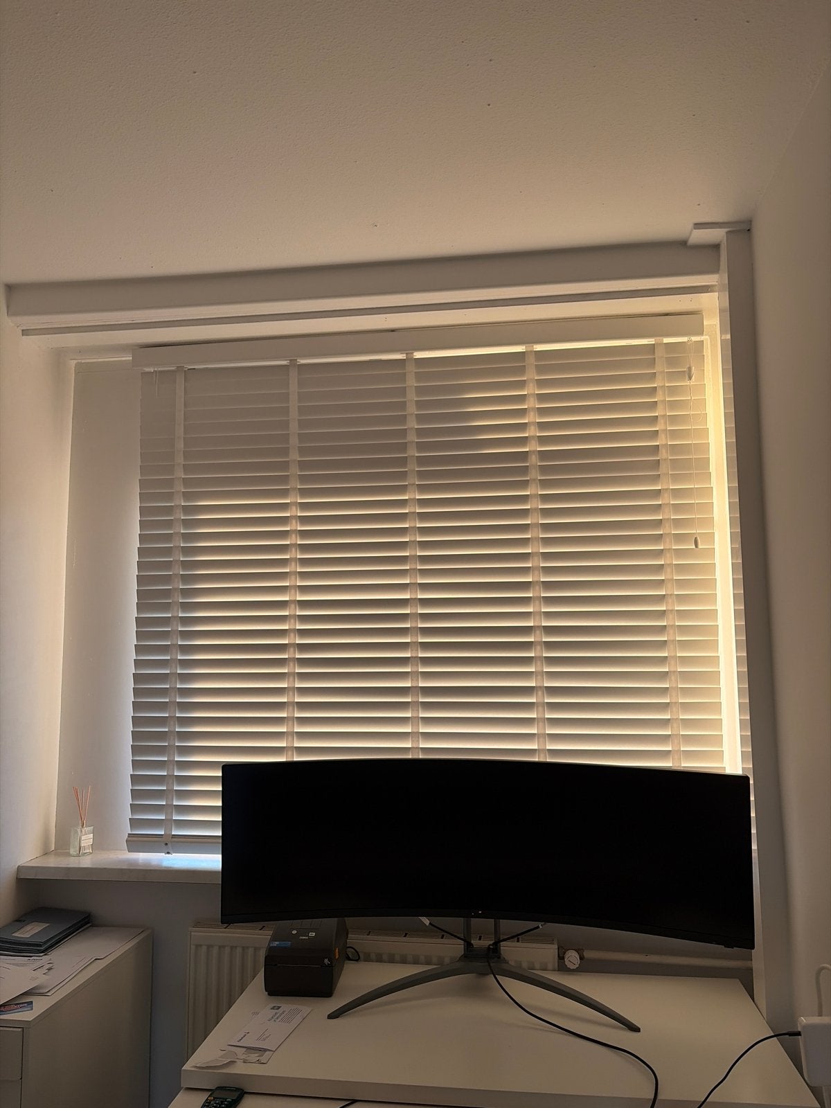 Witte jaloezieën 150x170 cm, Ophalen, Gebruikt, Wit, Jaloezie