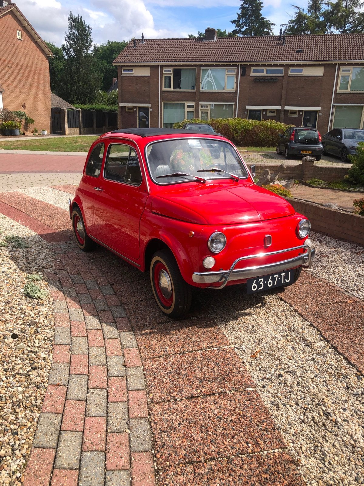 Fiat 1972 Rood, Achterwielaandrijving, Zwart, 514 kg, 4 stoelen
