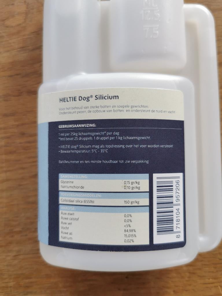 Heltie dog silicium 125 ml, Dieren en Toebehoren, Dierenvoeding, Ophalen of Verzenden, Hond