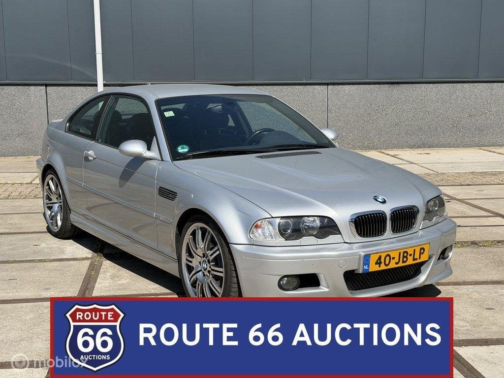 BMW M3 SMG | 2002 | Route 66 Auctions, Gebruikt, Overige carrosserieën, Zwart, Bedrijf