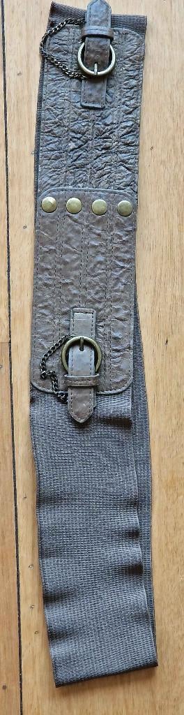 Riem Ro-Zu riem, leder,bruin, 80 mm breed, 105 lengte, Kleding | Dames, Echt leder, Ophalen of Verzenden, Zo goed als nieuw, Ro-zu