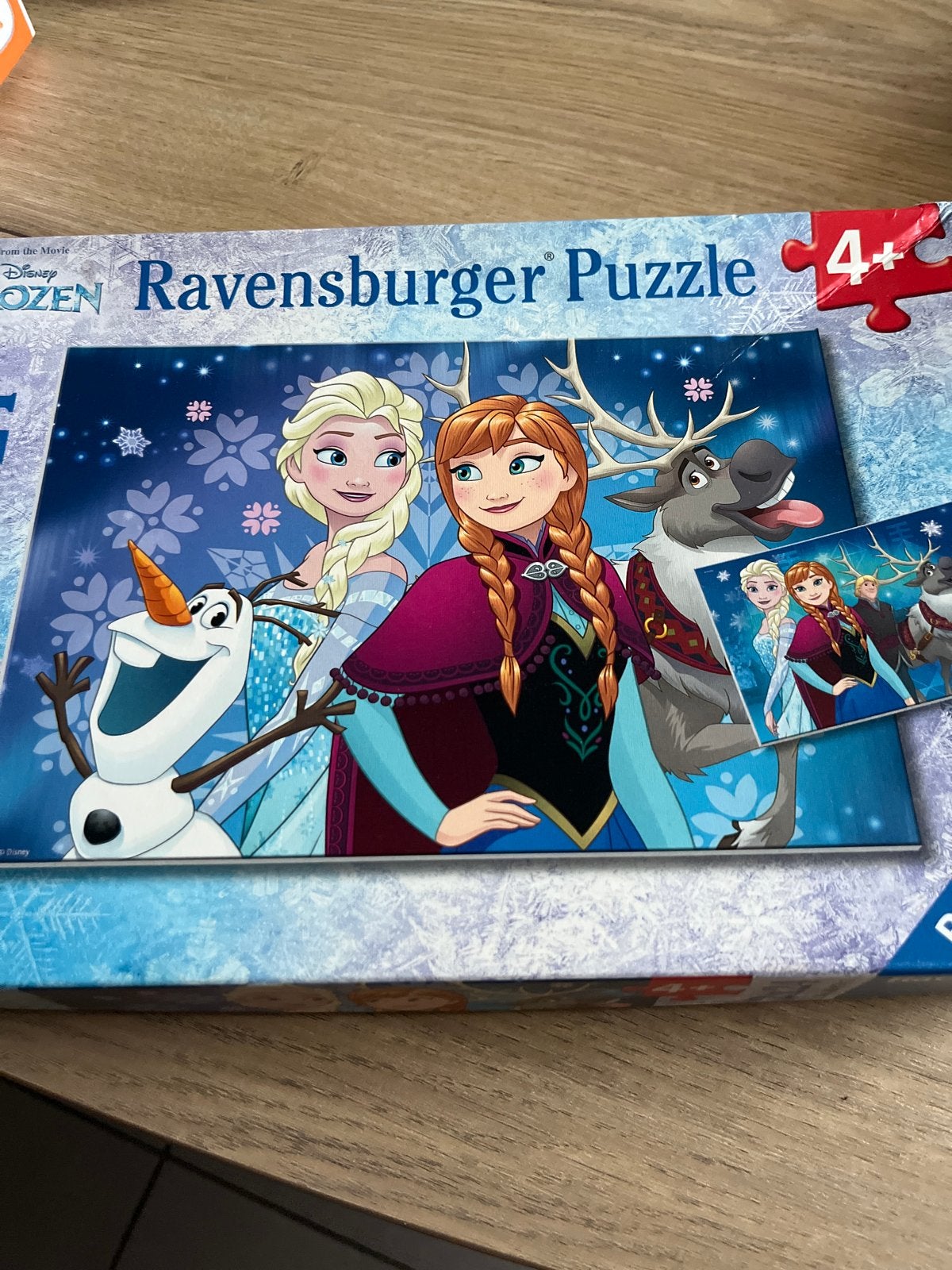 Ravensburger Disney Frozen Legpuzzel 2x24 stukjes, Ophalen of Verzenden, Minder dan 500 stukjes, Zo goed als nieuw, Legpuzzel