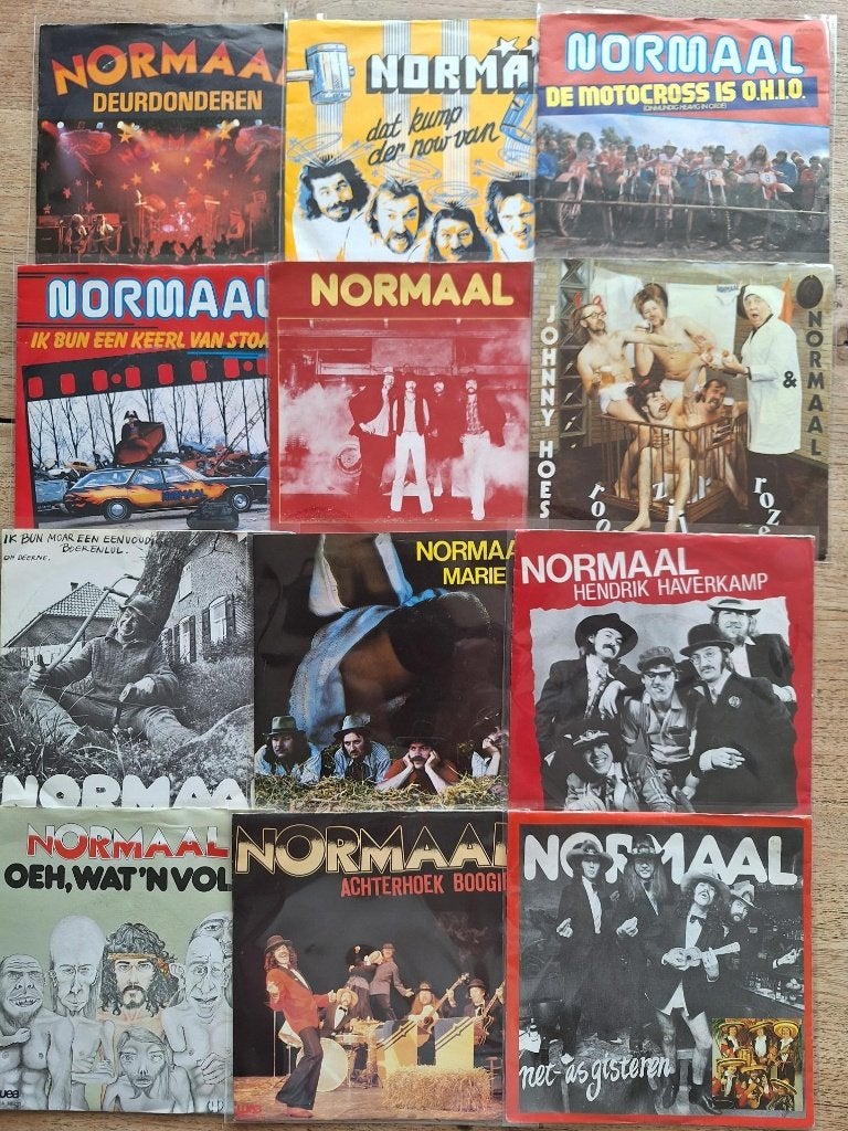 Lot singles, NORMAAL,Killroy,Wea,zeer nette staat,12 Stuks, 7 inch, Ophalen of Verzenden, Nederlandstalig, Fotohoes