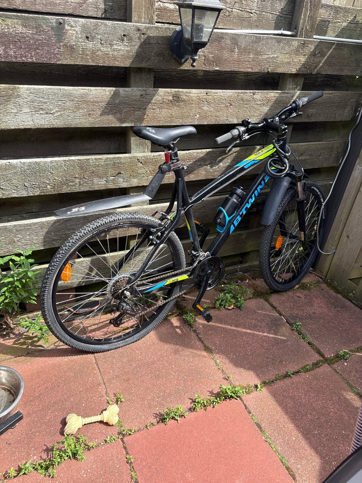 BTWIN Rockrider 340 Mountainbike - Zwart/Blauw, Fietsen en Brommers, Fietsen | Mountainbikes en ATB, Overige merken, Gebruikt