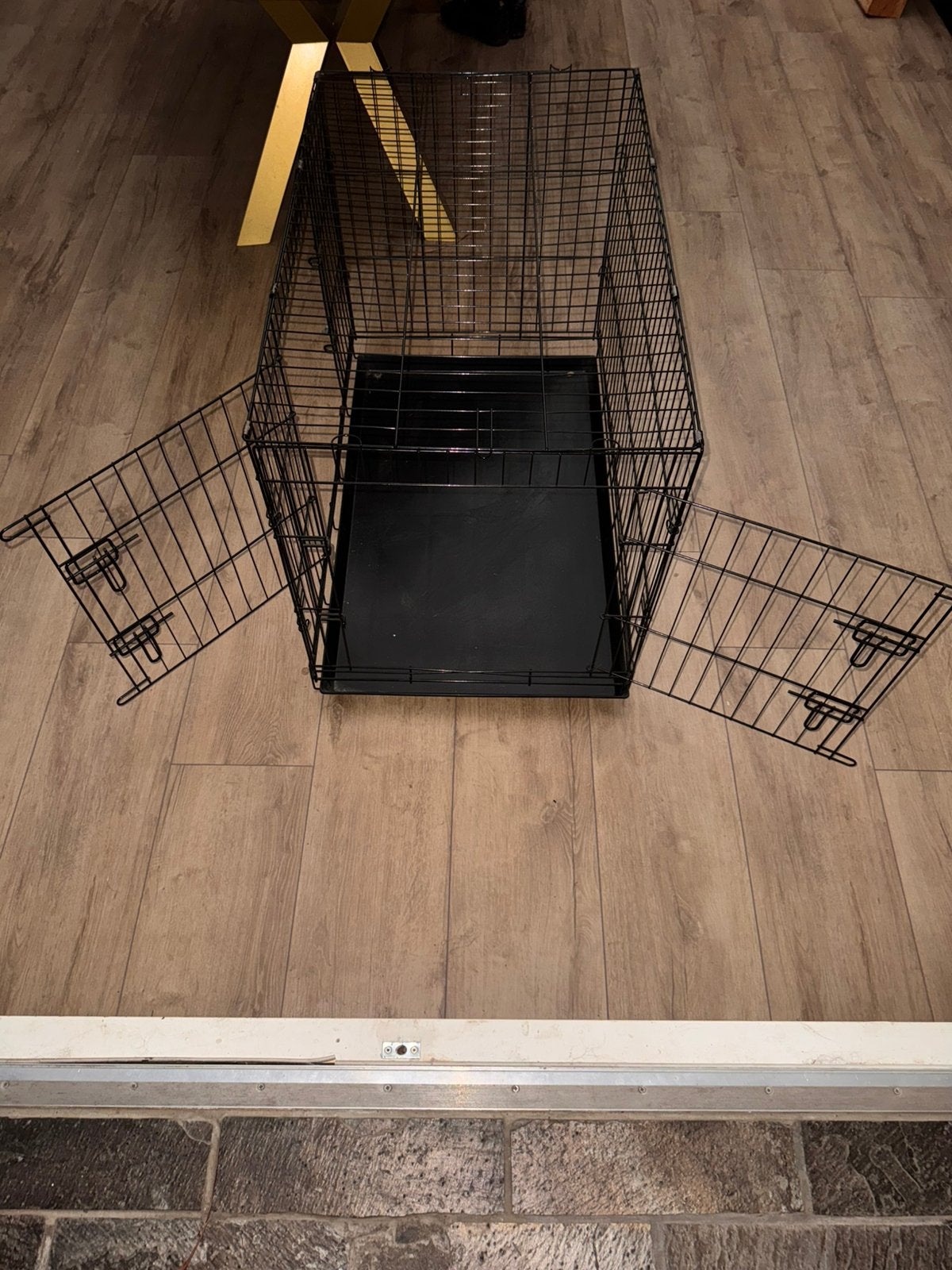 Hondenbench met twee deuren, Dieren en Toebehoren, Ophalen, Gebruikt
