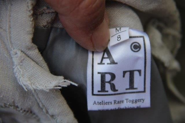 Jurk licht grijsgroen Art mt M/8 Vaste prijs AANBIEDING, Kleding | Dames, Maat 38/40 (M), Ophalen of Verzenden, Zo goed als nieuw