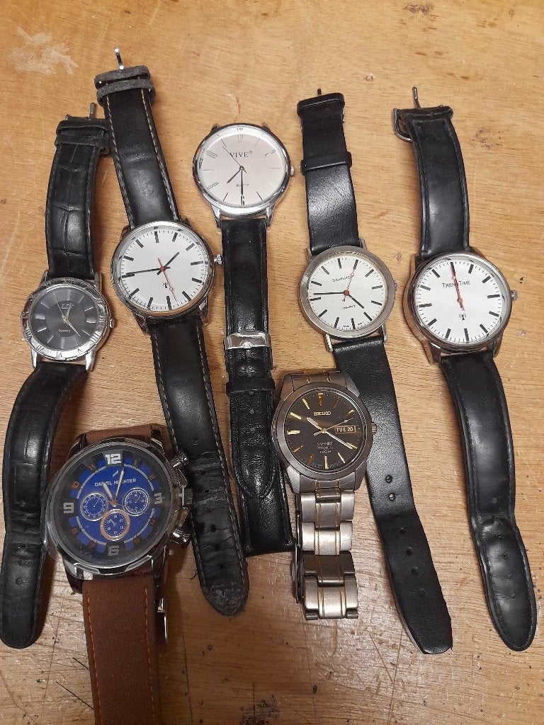 Horloges gebruikt, Sieraden, Tassen en Uiterlijk, Horloges | Heren, Overige merken, Staal, Gebruikt, Staal