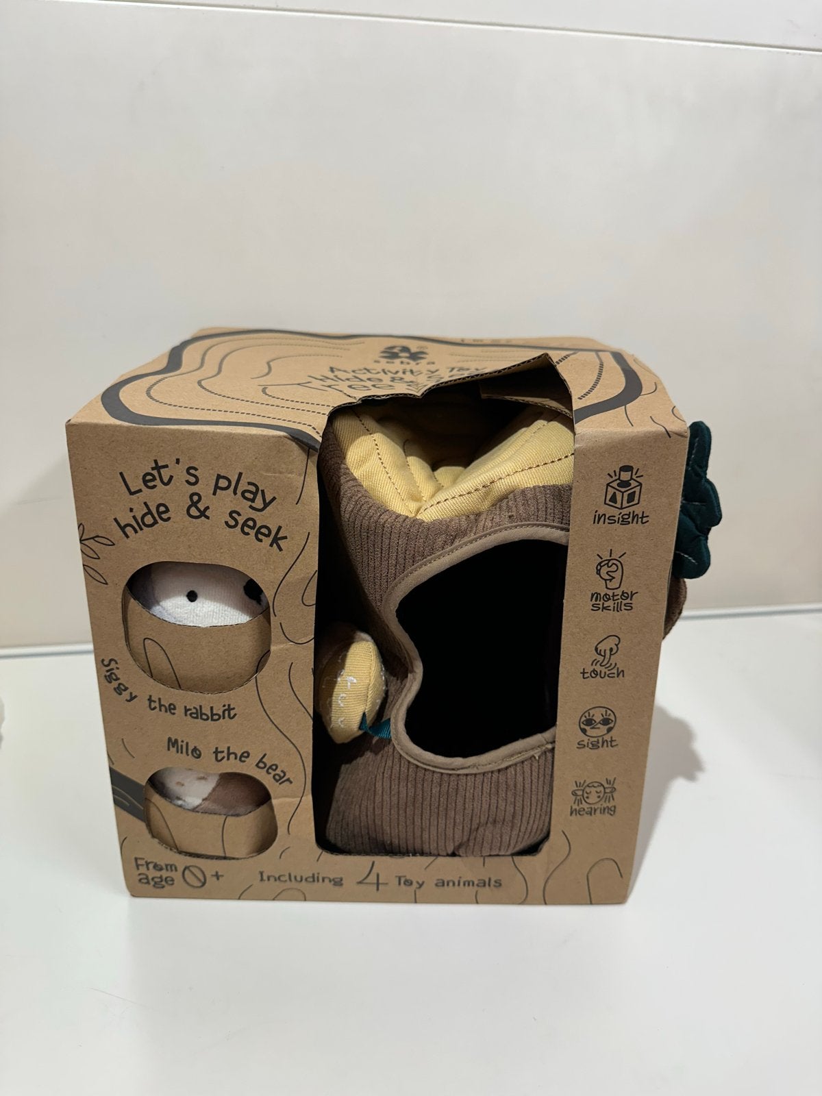 Sebra Hide & Seek Boomstronk Activiteitenspeelgoed, Kinderen en Baby's, Speelgoed | Babyspeelgoed, Nieuw, Overige typen, Met geluid