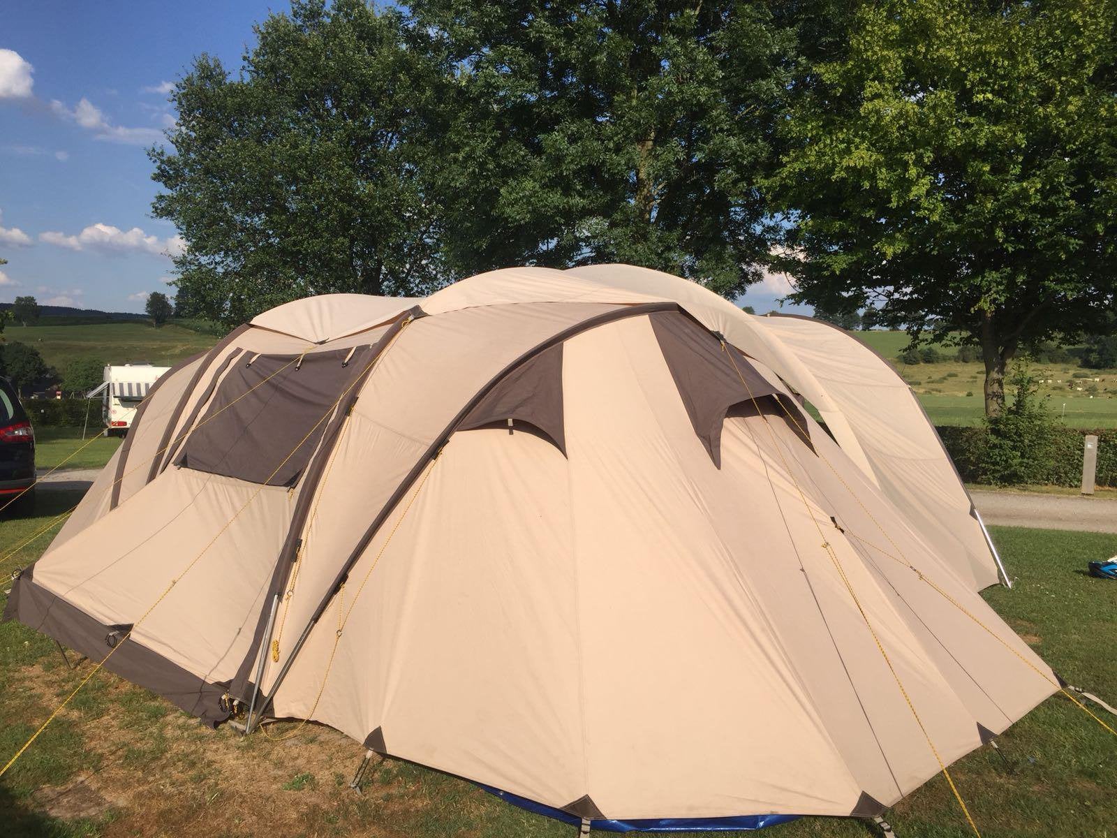 Active Leisure Canyon 6 katoenen familietent met luifel, Ophalen, Zo goed als nieuw, Tot en met 4