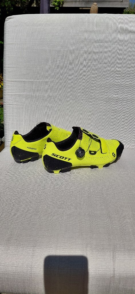Wielrenschoenen, Scott, geel, Sport en Fitness, Wielrennen, Ophalen of Verzenden, Zo goed als nieuw, Schoenen