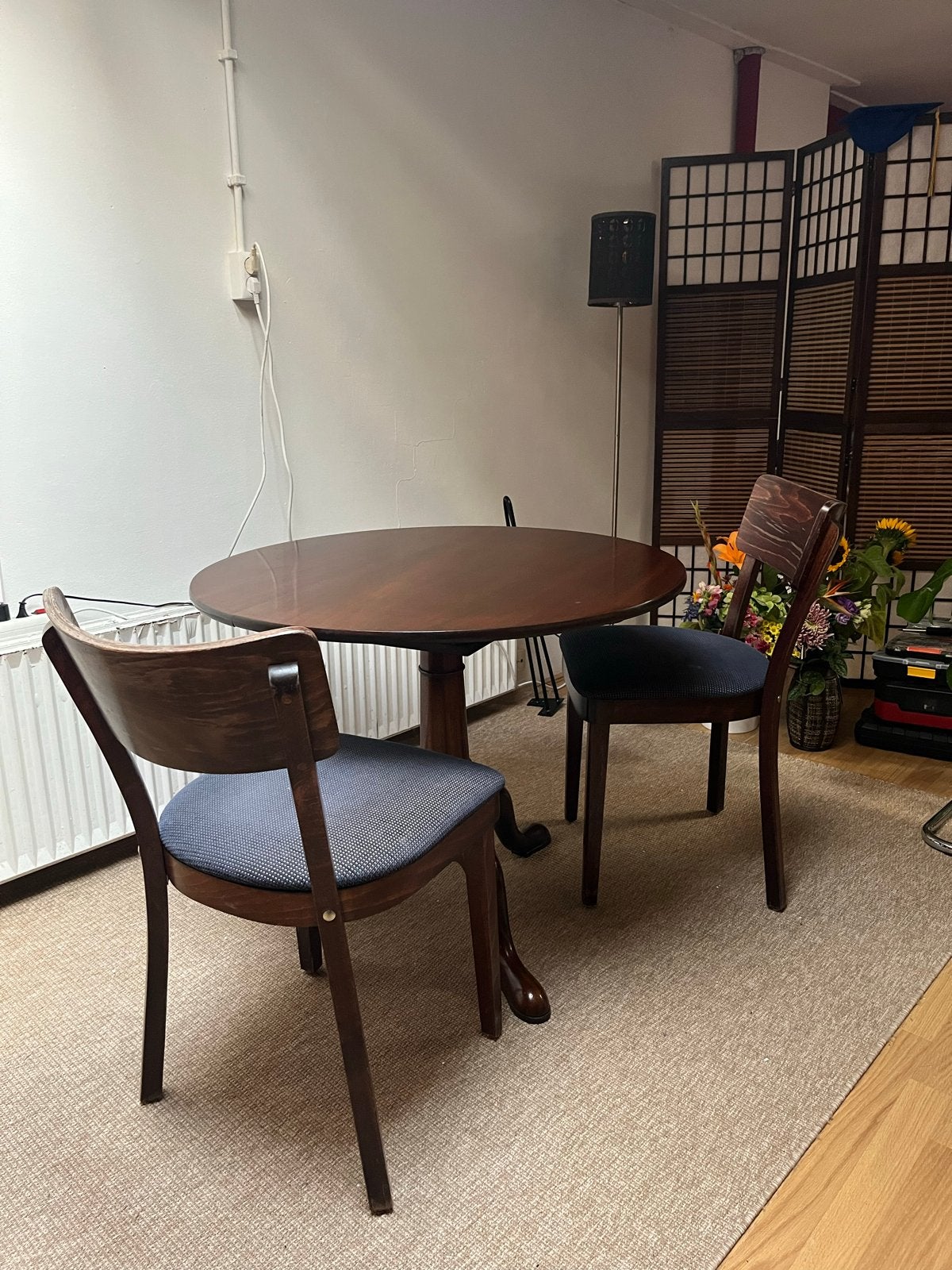Victoriaanse mahoniehouten tafel (met/zonder stoelen), Ophalen