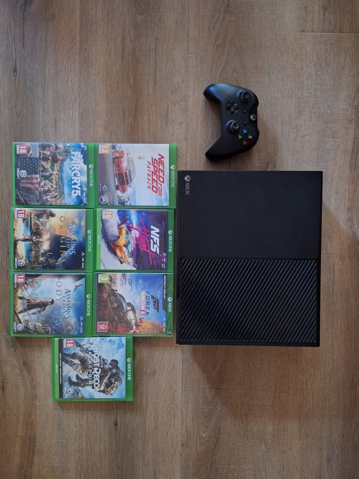 Xbox One 512GB met 7 spellen, Ophalen, Xbox One, Met 1 controller, 500 GB