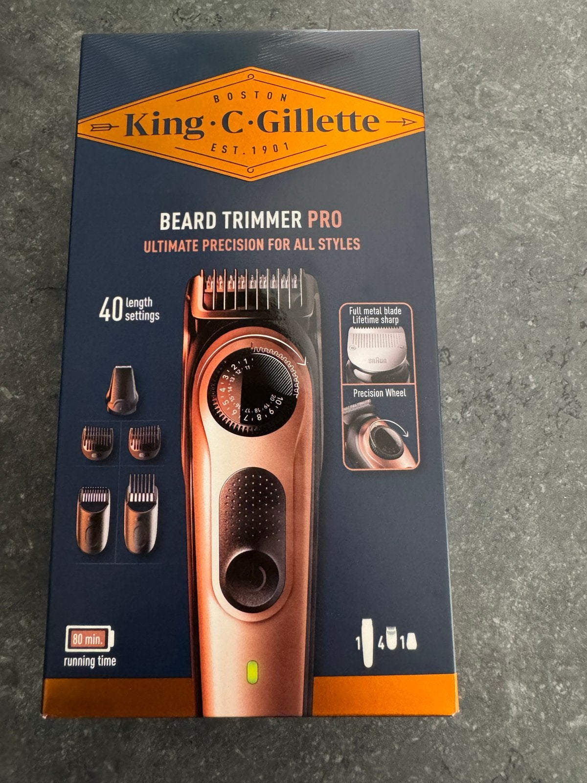 Nieuwe King C. Gillette Baardtrimmer Pro - Geseald, Ophalen of Verzenden, Nieuw, Verzorging