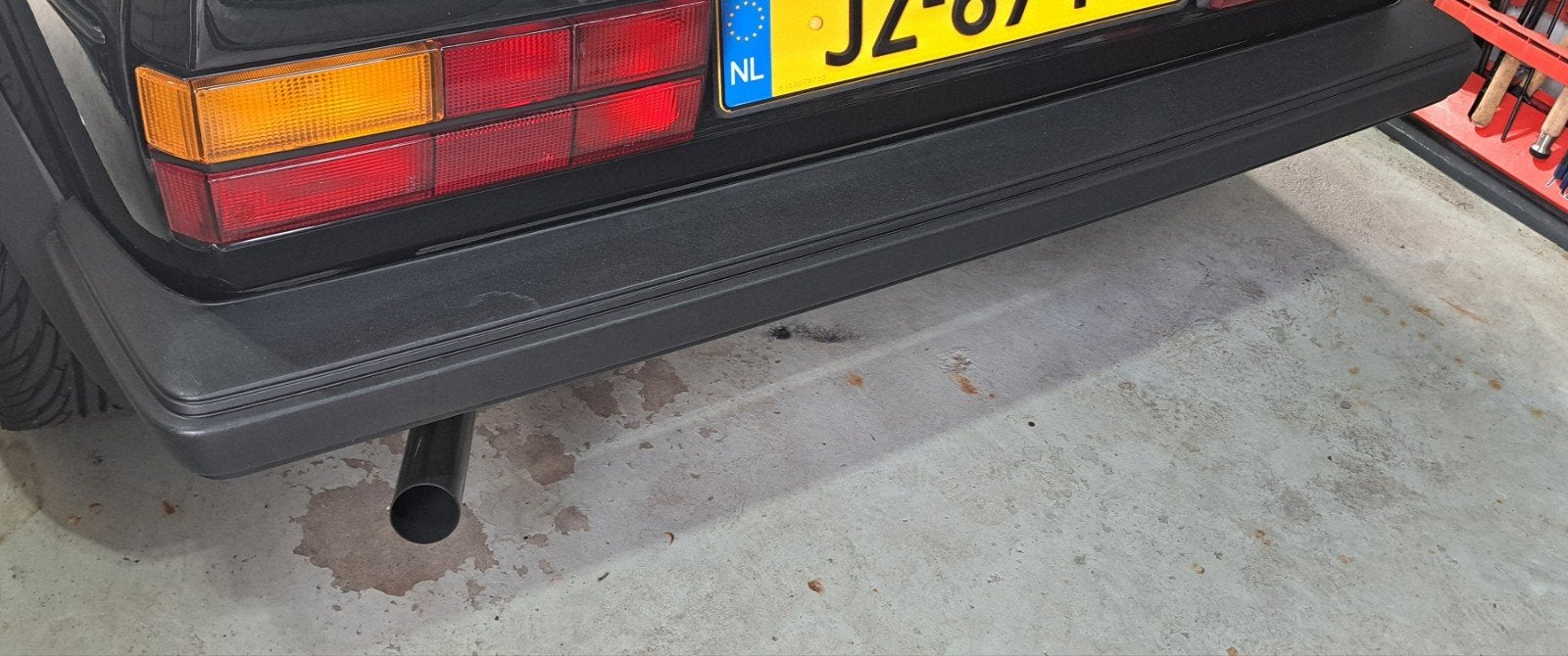 bijna nieuwe Golf1 achterbumper bumper OE VAG mk1 gti vw, Ophalen, Bumper