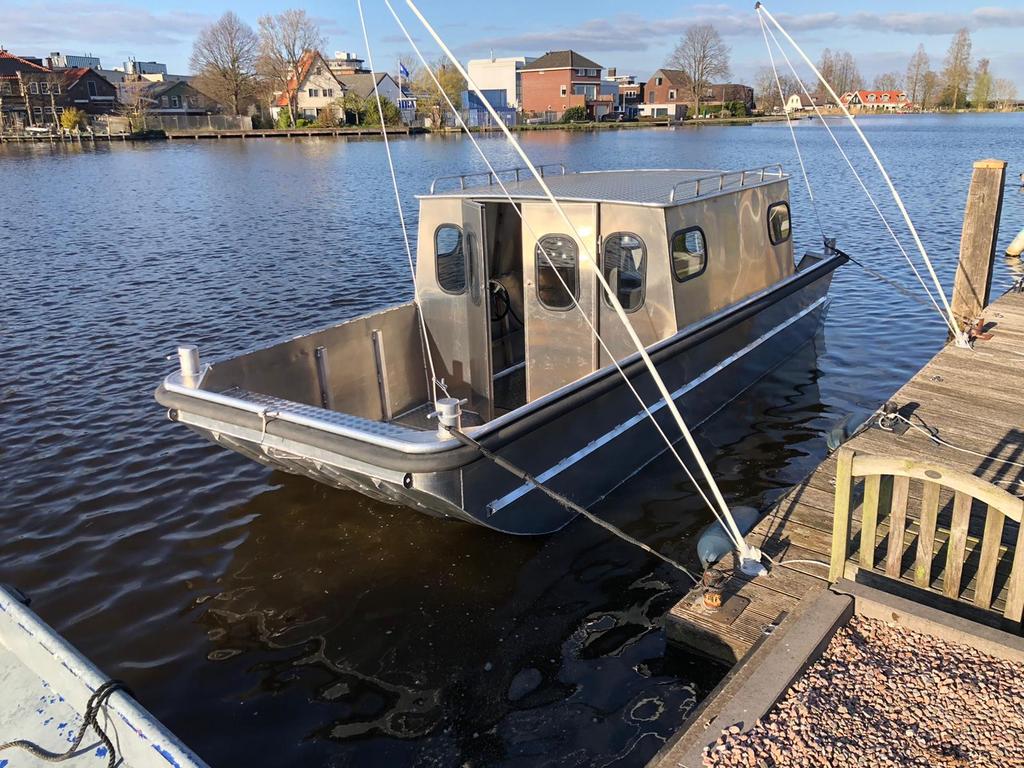 Mooie aluminium boot met Honda 20 PK buitenboordmotor, Watersport en Boten, Ophalen, Binnenboordmotor, Aluminium, Zo goed als nieuw