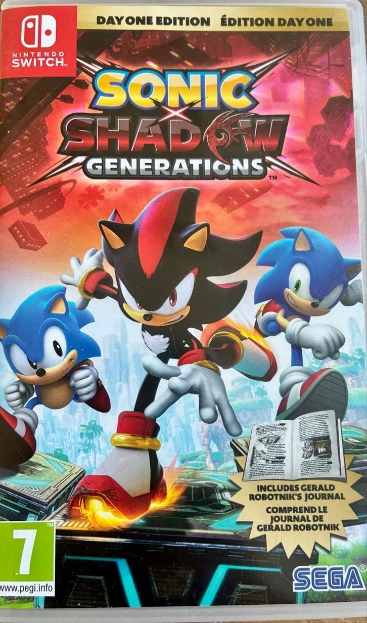 Sonic X Shadow Generations Nintendo Switch 1, Met games, Ophalen of Verzenden, Zo goed als nieuw, Switch Original