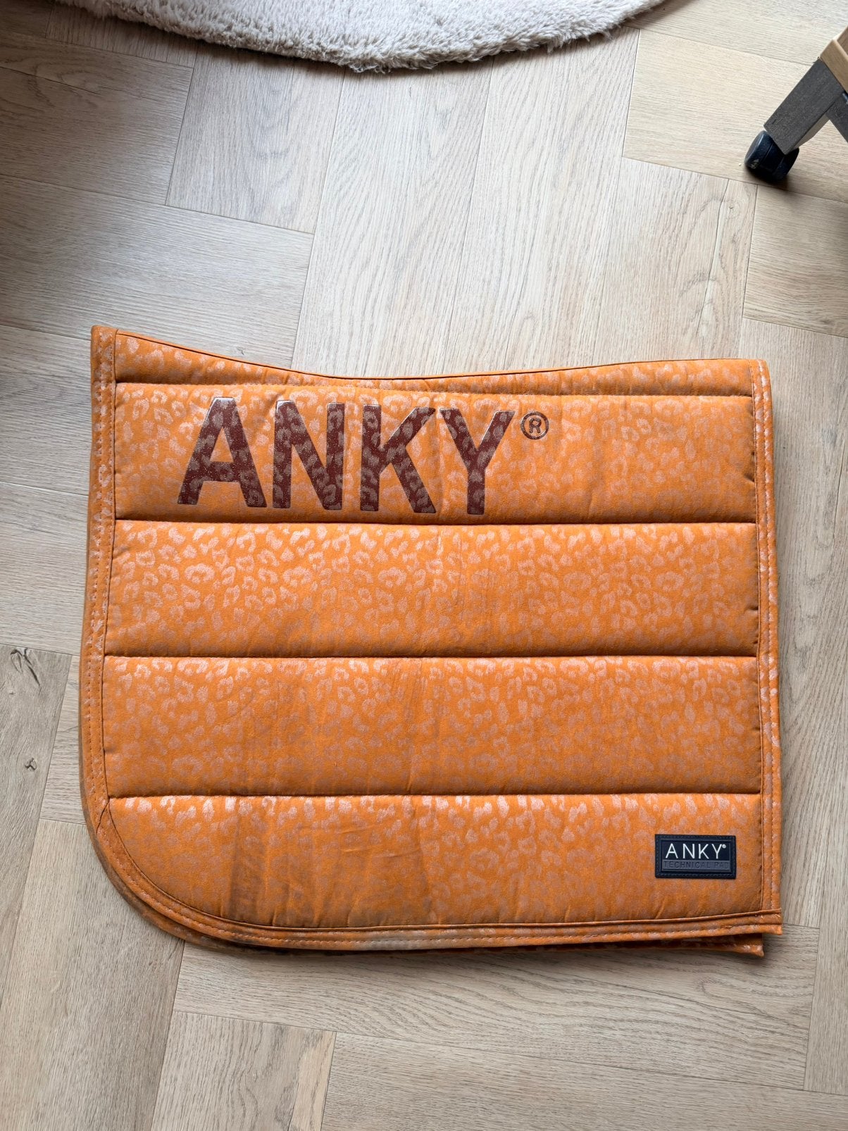 Anky leopard dekje oranje full, Dieren en Toebehoren, Full (L), Oranje, Dressuurdekje, Ophalen of Verzenden