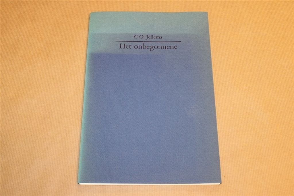 Het onbegonnene - C.O. Jellema - Gesigneerd met opdracht, Ophalen of Verzenden, Zo goed als nieuw