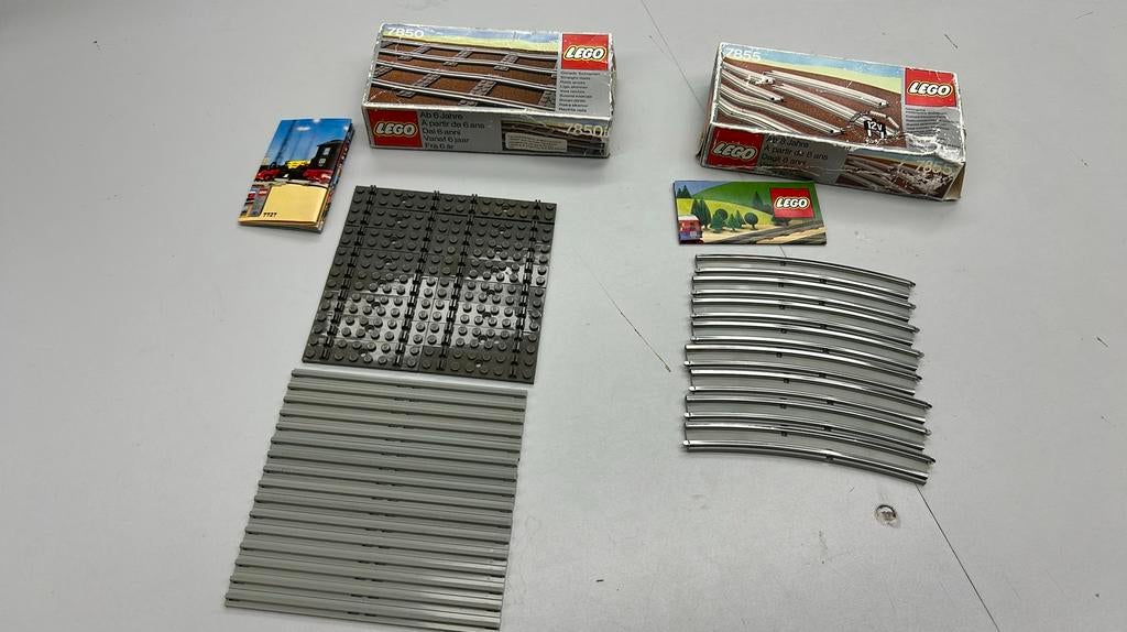 SB2899 Lego trein 7850 + 7855 in doos ZGAN, Ophalen of Verzenden, Zo goed als nieuw