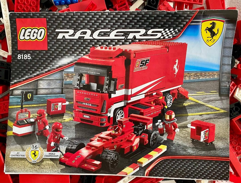 LEGO Racers 8185 Ferrari Truck, Kinderen en Baby's, Speelgoed | Duplo en Lego, Lego, Ophalen of Verzenden, Zo goed als nieuw, Racers