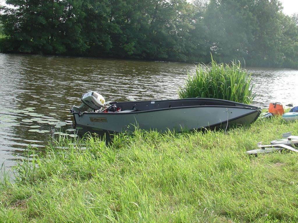 Porta Bote 12 Foot 4 pers incl. 2 cyl  Honda BF 6 bb motor, Watersport en Boten, Hengelsport | Karpervissen, Ophalen, Gebruikt