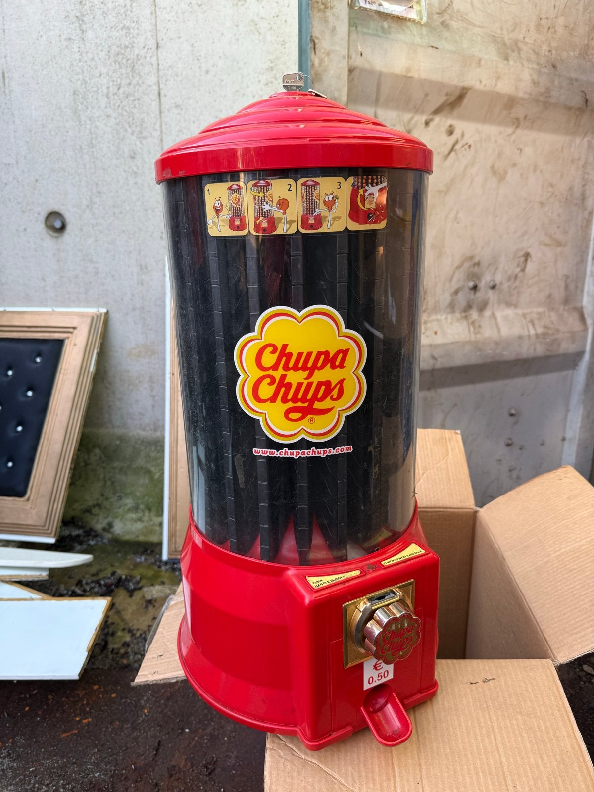 Chupa Chups Lolly Automaat - Vintage Snoepautomaat, Verzamelen, Ophalen, Gebruikt