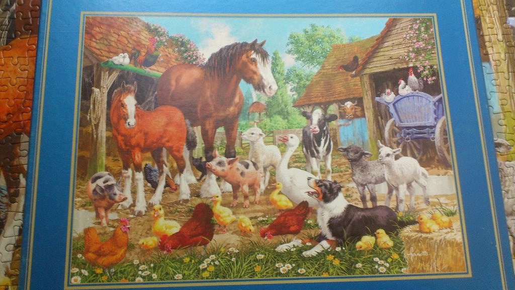 Gibsons - Animal Farm, 1000 stukjes, compleet, Ophalen, 500 t/m 1500 stukjes, Gebruikt, Legpuzzel