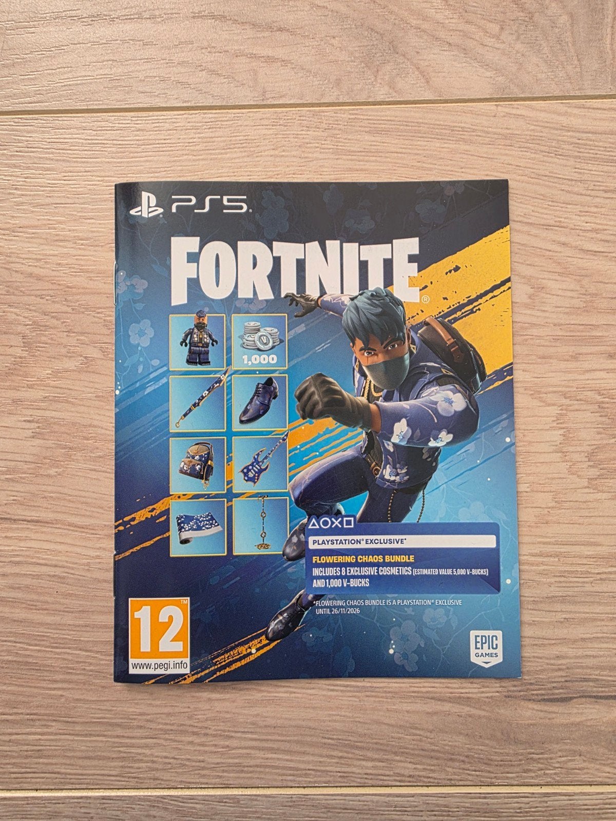 Fortnite Flowering Chaos Bundle PS5 (code), Spelcomputers en Games, Games | Sony PlayStation 5, Online, Shooter, 1 speler, Nieuw