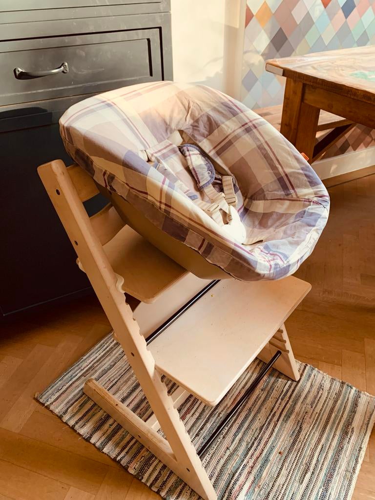 Stokke Tripp Trapp Newborn Set met bekleding, Ophalen, Gebruikt, Overige typen, Gordel(s)