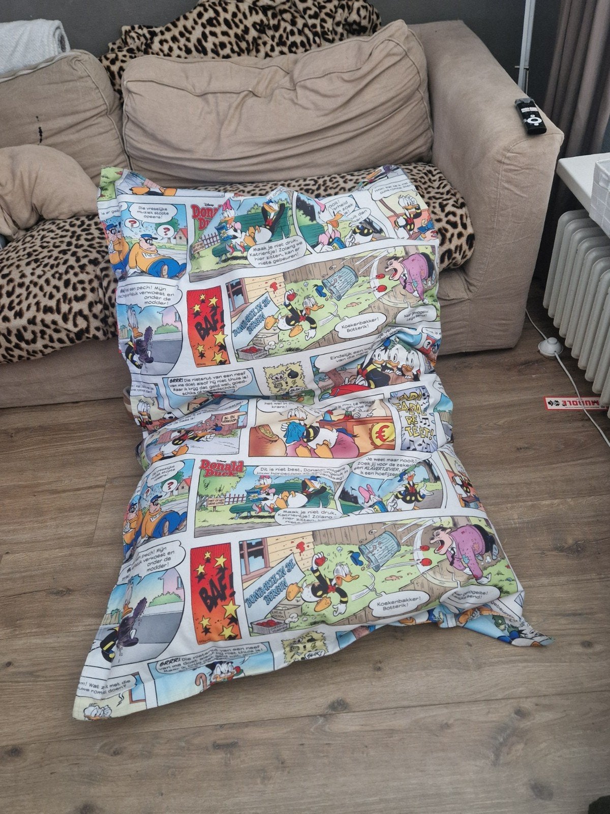 Donald Duck zitzak- Stripboek Design, Ophalen, Overige merken, Gebruikt, Meerkleurig