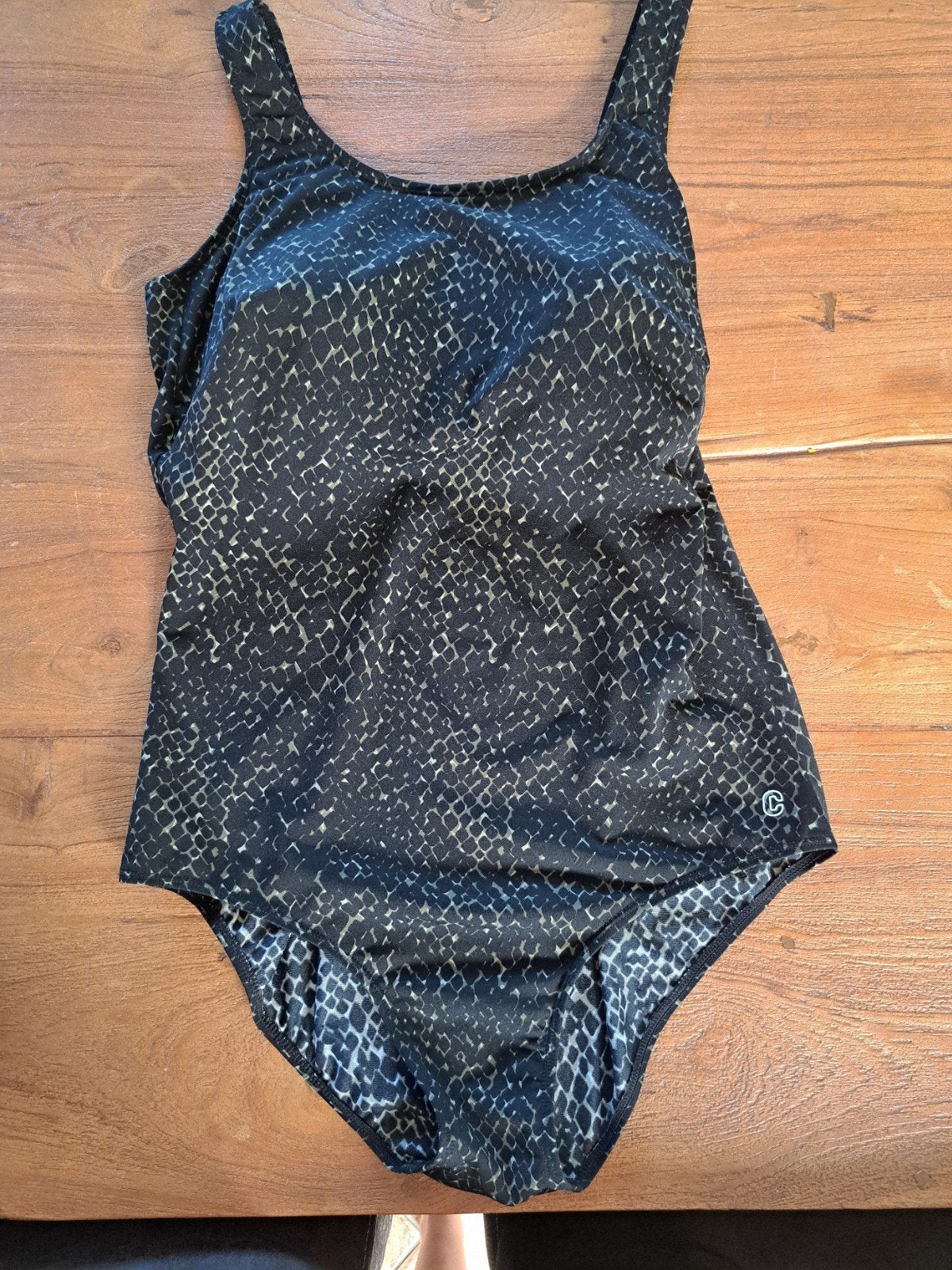 TEN CATE SWIM BADPAK ZWEMPAK MAAT 46 ZWART GROEN protese, Kleding | Dames, Badmode en Zwemkleding, Ophalen of Verzenden, Zo goed als nieuw